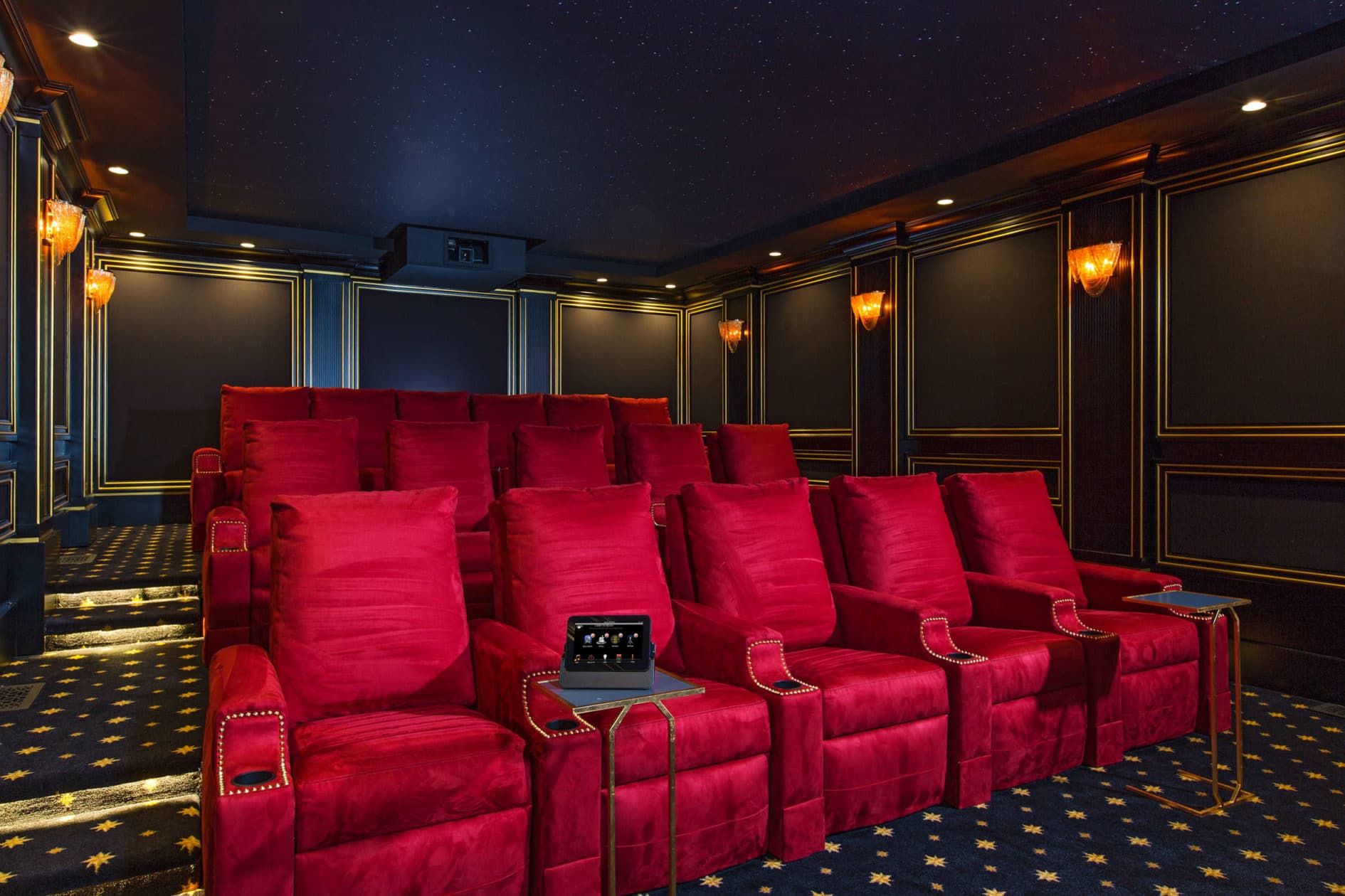 Hollywood Glamour Screening Room - Paradise Theater Private Cinema